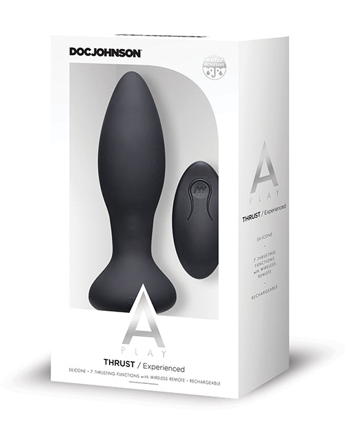 A Play Thrust Experienced Rechargeable Silicone Anal Plug With Remote