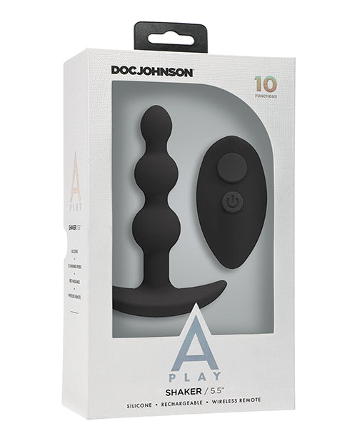 A Play Shaker Rechargeable Silicone Plug With Remote