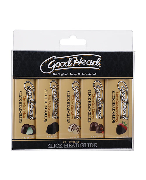 GoodHead 5 Pack Slick Head Glide-Chocolate