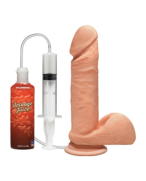 The D 7 Inch Perfect D Squirting Dildo With Balls