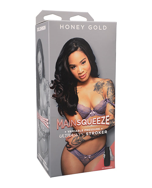 Main Squeeze Pussy Masturbator-Honey Gold