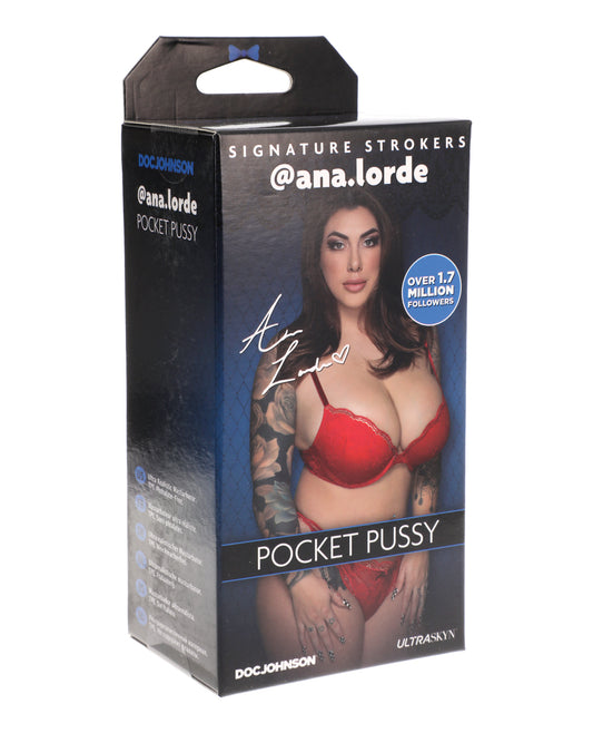 Signature Stroker Girls of Social Media Ultraskyn Pocket Pussy-@ana.lorde - Wicked Sensations