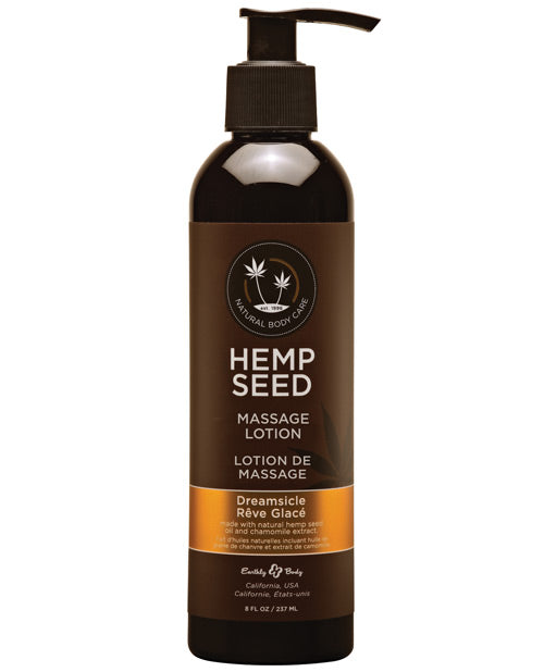 Earthly Body Hemp Massage Lotion-8 oz - Wicked Sensations