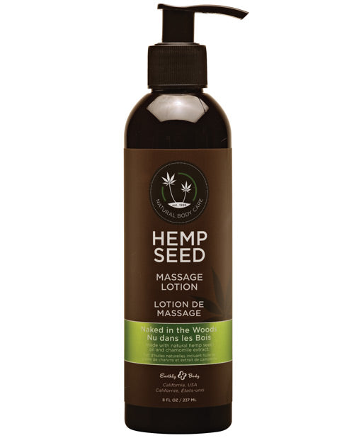 Earthly Body Hemp Massage Lotion-8 oz - Wicked Sensations