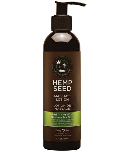 Earthly Body Hemp Massage Lotion-8 oz - Wicked Sensations