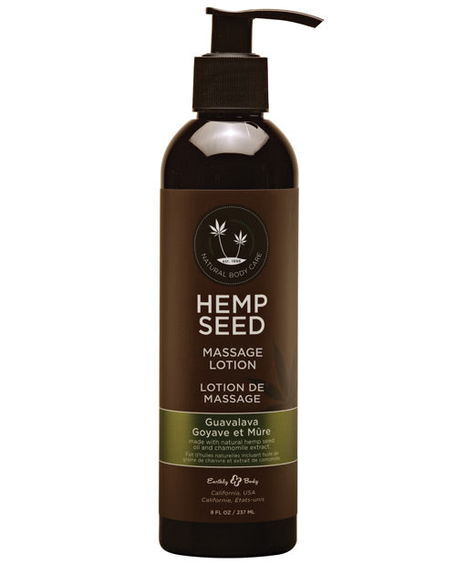 Earthly Body Hemp Massage Lotion-8 oz - Wicked Sensations