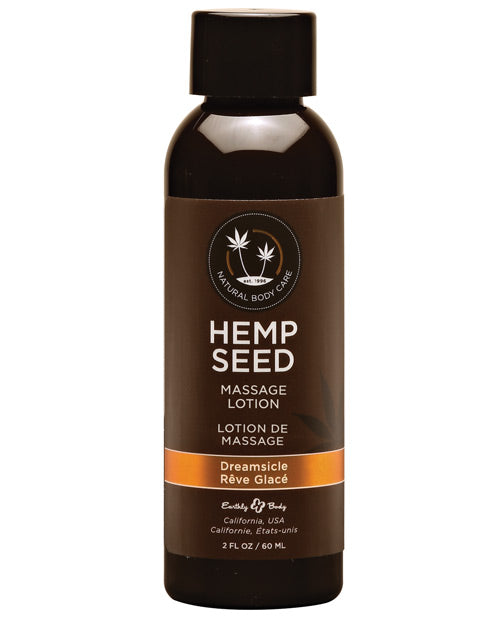 Earthly Body Hemp Massage Lotion-2 oz - Wicked Sensations