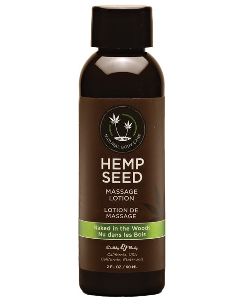 Earthly Body Hemp Massage Lotion-2 oz - Wicked Sensations