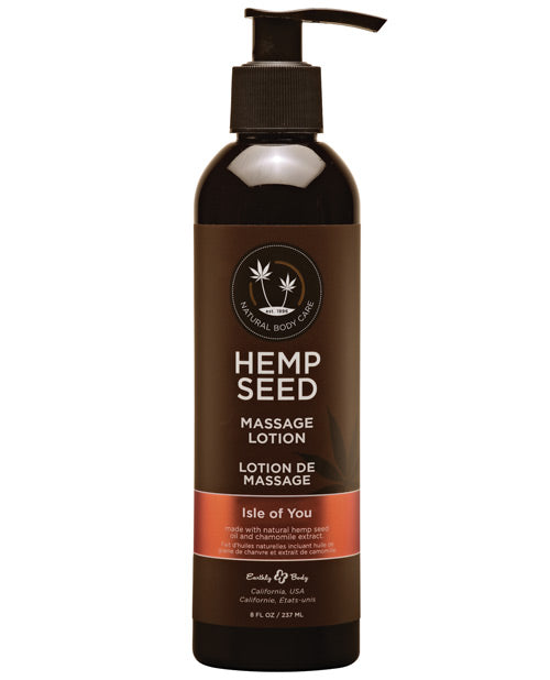 Earthly Body Hemp Massage Lotion-8 oz - Wicked Sensations
