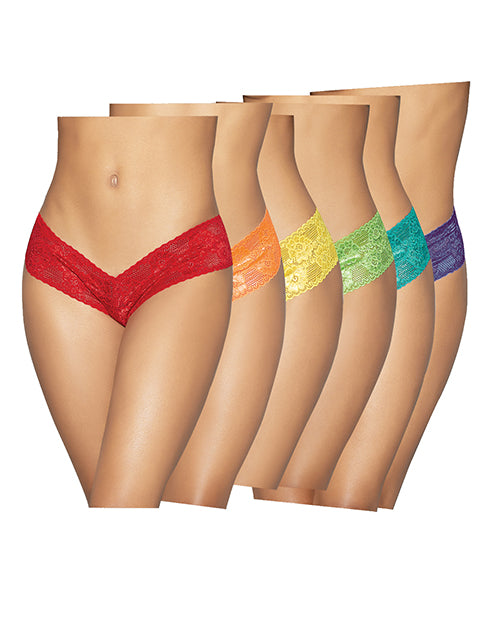 Neons 6 Piece Panty Pack
