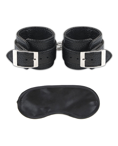 Lux Fetish Unisex Leatherette Cuffs - Wicked Sensations