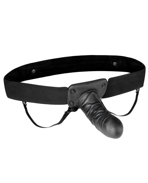 Lux Fetish Unisex Vibrating Hollow Strap-On - Wicked Sensations