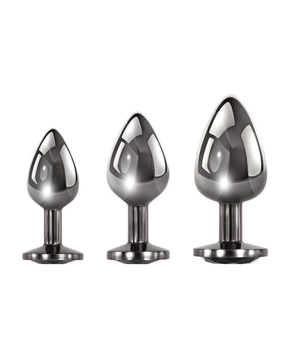 Evolved Black Gem Anal Plug Set - Wicked Sensations