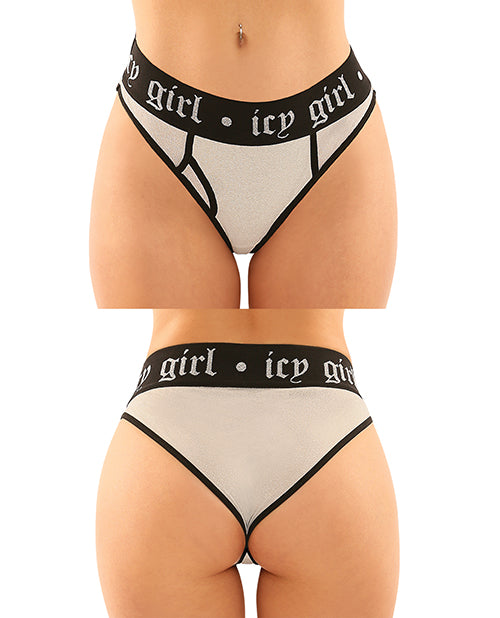 Vibes Buddy Pack Icy Girl Metallic Boy Brief and Lace Thong - Wicked Sensations