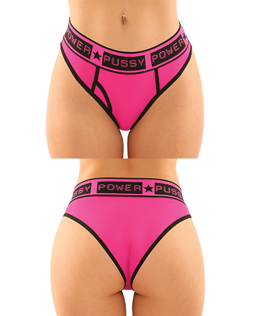 Vibes Buddy Pussy Power Micro Brief and Lace Thong - Wicked Sensations