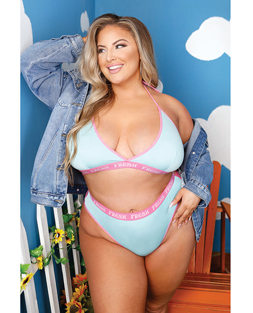 Vibes Fresh Halter Bralette and Booty Short