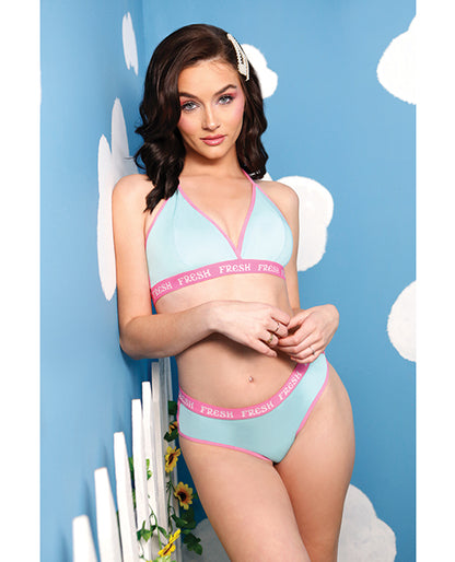 Vibes Fresh Halter Bralette and Booty Short