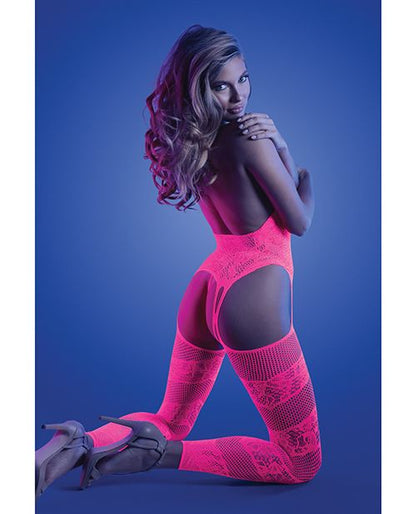 Glow Captivating Halter Bodystocking & G-String