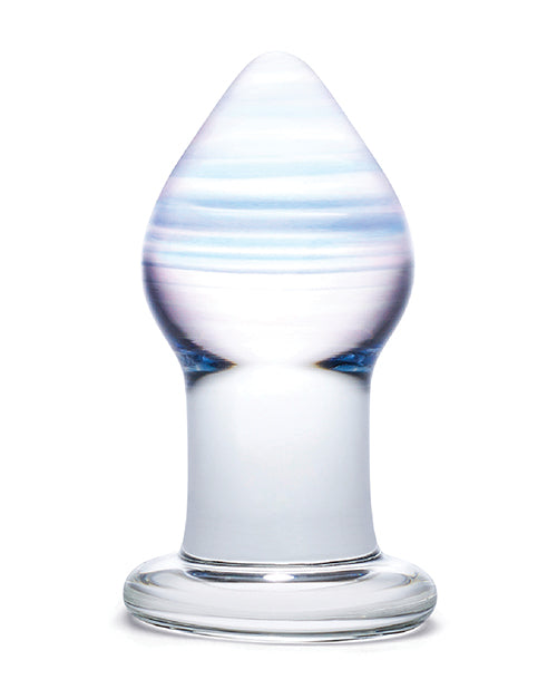 Glas Amethyst Rain Glass Butt Plug - Wicked Sensations