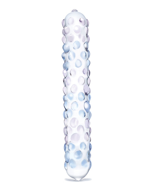 Glas 7 Inch Purple Rose Nubby Glass Dildo