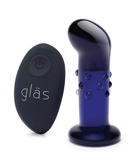 Glas 4 Inch Rechargeable Vibrating Dotted G Spot/P Spot Plug