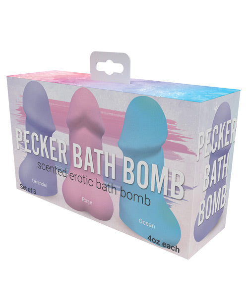 Pecker Bath Bomb-Set of 3 - Wicked Sensations