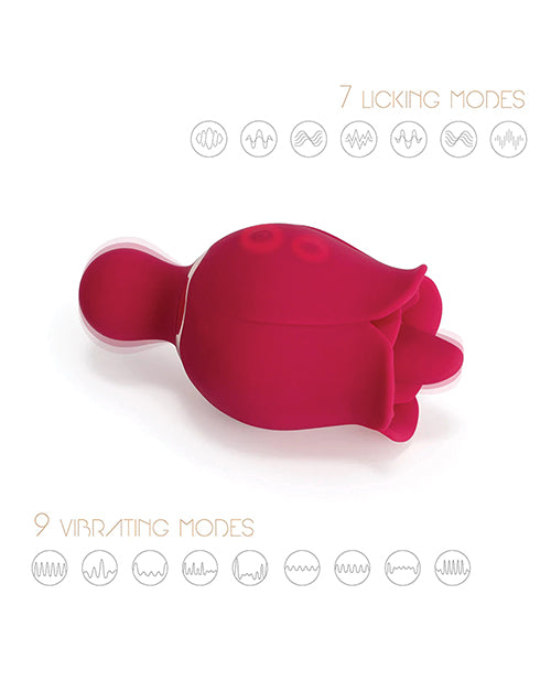 Honey Play Box Sylvia Tongue Licking Rose Vibrator