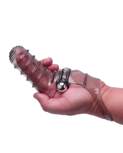 The 9s Vibro Finger Ribbed Finger Massager - Wicked Sensations