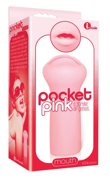 Icon Brands Pocket Pink Mini Mouth Masturbator