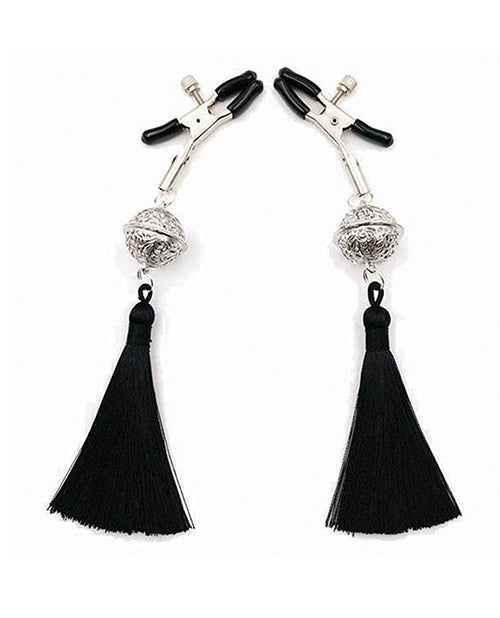 Sexy AF Clamp Couture Black Tassel Nipple Clamps