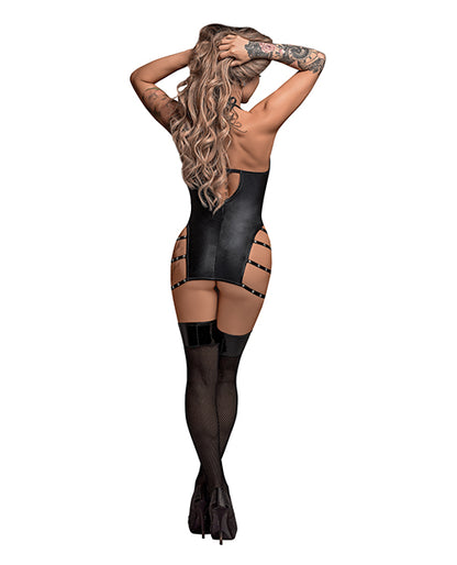 Lust Portia Mini Dress With Plush Elastic Strapping