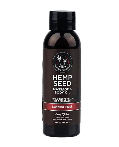 Earthly Body Hemp Seed Massage and Body Oil-2 oz