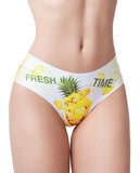 Mememe Fresh Summer Pineapple Printed Thong