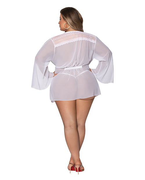 Magic Silk Exposed Modern Romance Flowing Short Robe