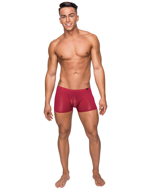 Male Power Seamless Sleek Short With Sheer Pouch