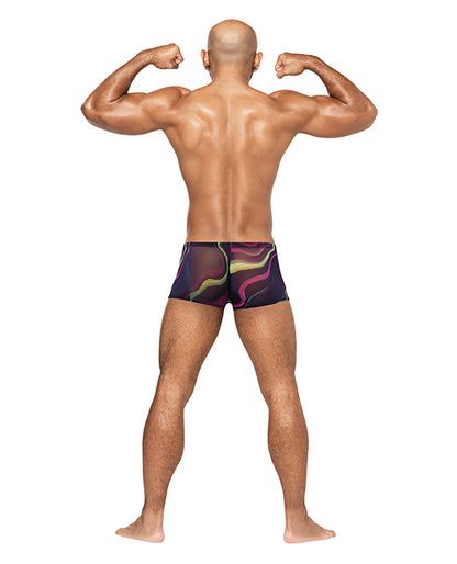 Galactic Sheer Poly Spandex Mini Short