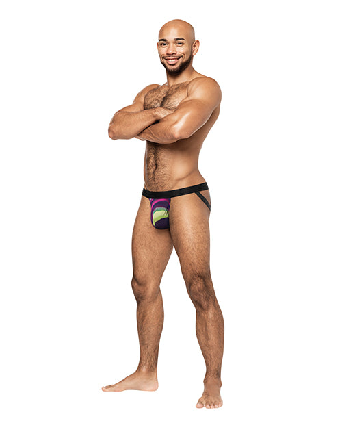 Galactic Sheer Poly Spandex Strappy Ring Jock Underwear