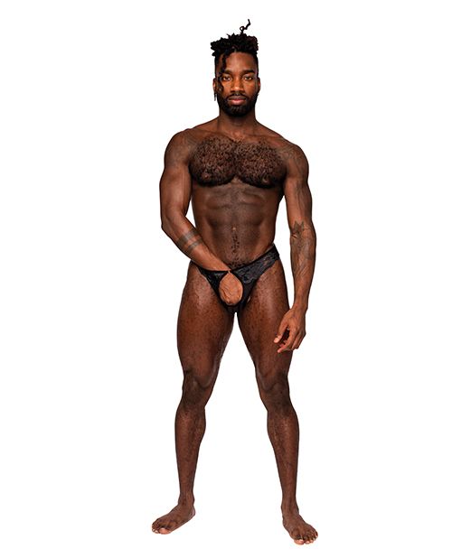 Male Power Sassy Lace Open Ring Thong