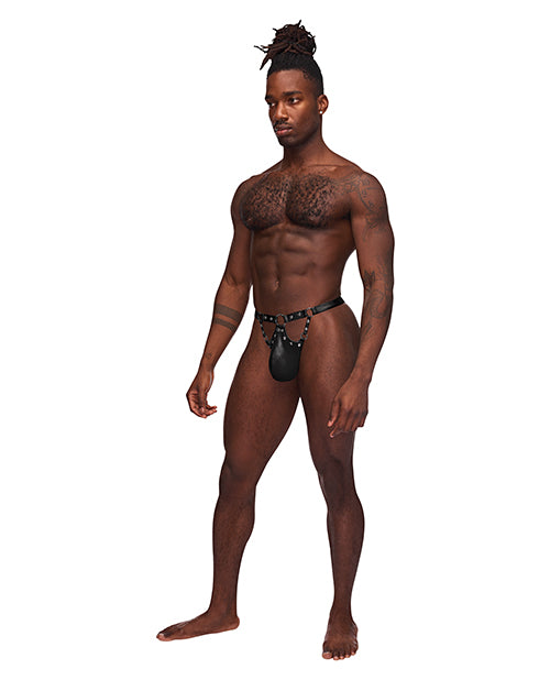 Male Power Fetish Jouster Nylon & Spandex Front Ring G-String