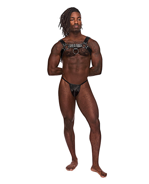 Male Power Leather Aries Single Ring Harness