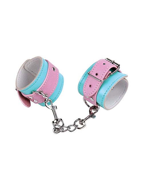 Nobu Fetish Handcuffs-Pink/Blue