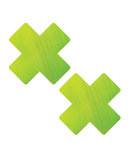 Nipztix Chameleon Color Changing X Factor Pasties-Green/Yellow