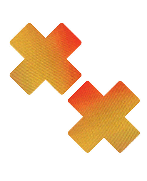 Nipztix Chameleon Color Changing X Factor Pasties-Orange/Yellow