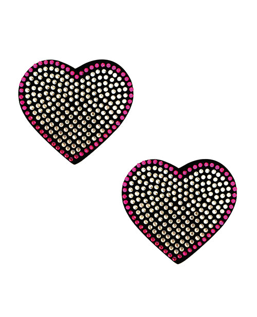Nipztix Burlesque Heart N' Soul Crystal Heart Pasties