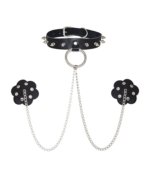 Nipztix Burlesque Slave 4 U Chain Neck Choker With Nipztix