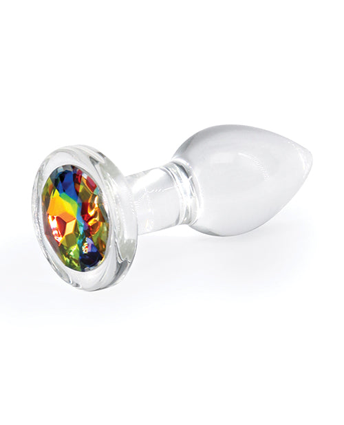 Crystal Desires Glass Round Gem Butt Plug