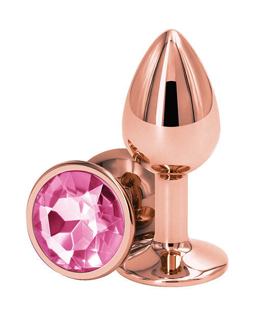 Rear Assets Rose Gold Butt Plug-Small - Wicked Sensations