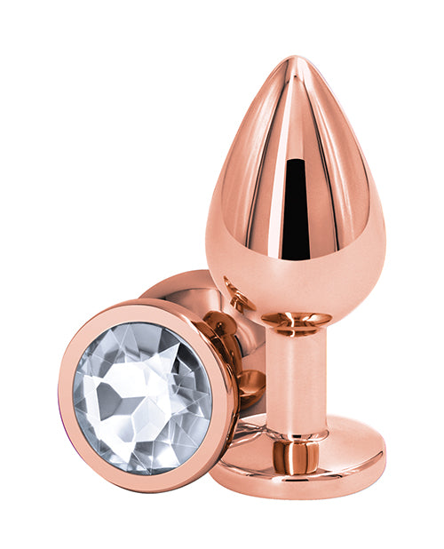 Rear Assets Rose Gold Butt Plug-Medium - Wicked Sensations