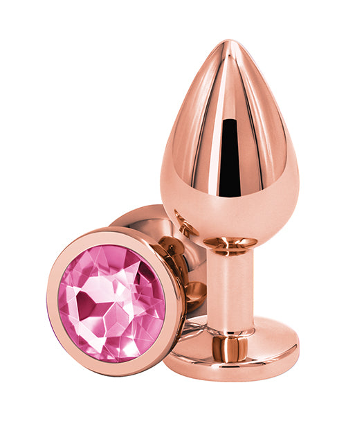 Rear Assets Rose Gold Butt Plug-Medium - Wicked Sensations