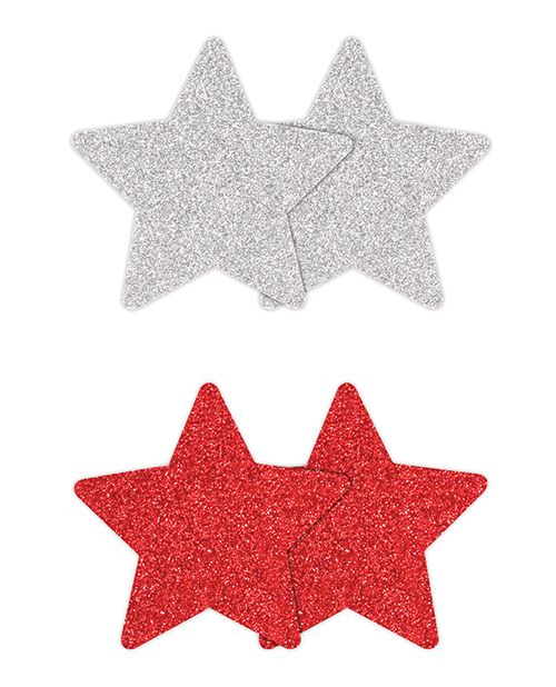 Pretty Pasties Glitter Stars Pasties-2 Pair